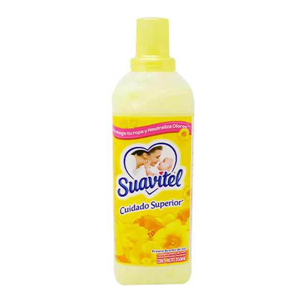 Suavizante de Telas Suavitel Cuidado Superior Fresco Aroma de sol 850 ml