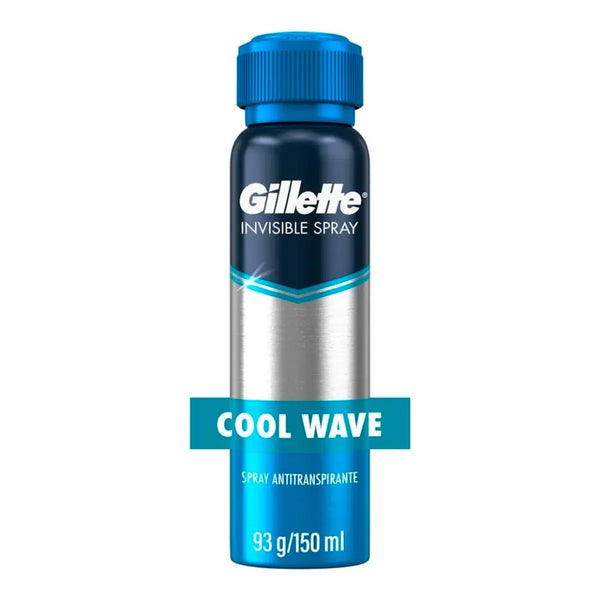 Antitranspirante en Aerosol Gillette Invisible Spray Cool Wave de 93 gr.