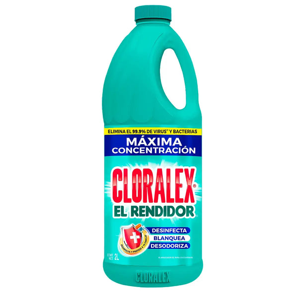 Cloro Blanqueador Cloralex El Rendidor 2 Litros