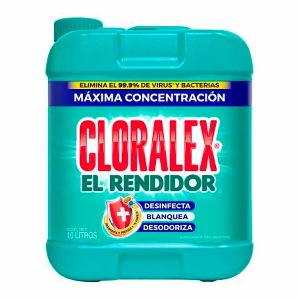 Cloro Blanqueador Cloralex El Rendidor 10 Litros