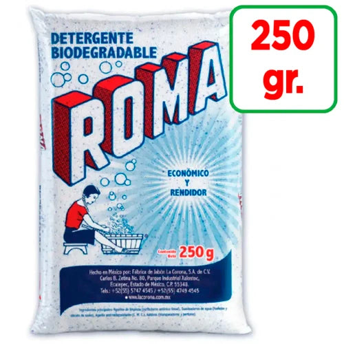 Jabón para Ropa en Polvo Roma 250 gr