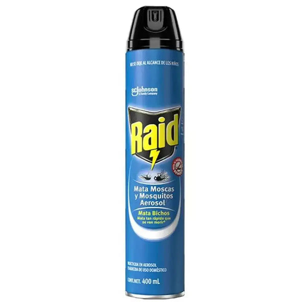 Insecticida en Aerosol Raid Mata Bichos 400 ml