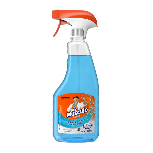 Limpiador Líquido Mr Musculo Vidrios Limpieza Superior 500 ml