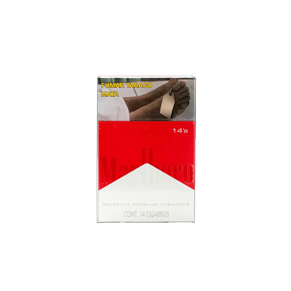 Cigarros Marlboro  Rojo  Cajetilla con 14 Cigarros c/u