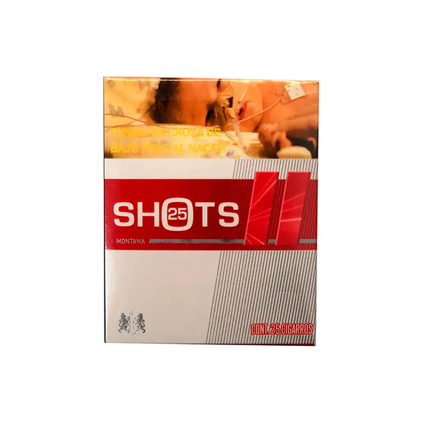 Cigarros Montana Shots  Cajetilla con 25 Cigarros c/u