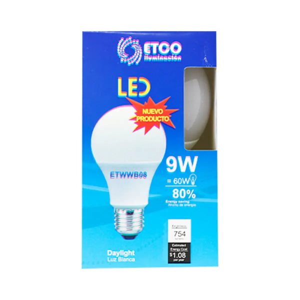 Foco de Led Etco  9W Equivale a 60W