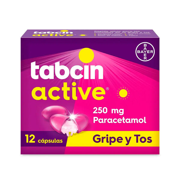 Tabcin Active 250 mg 12 Capsulas