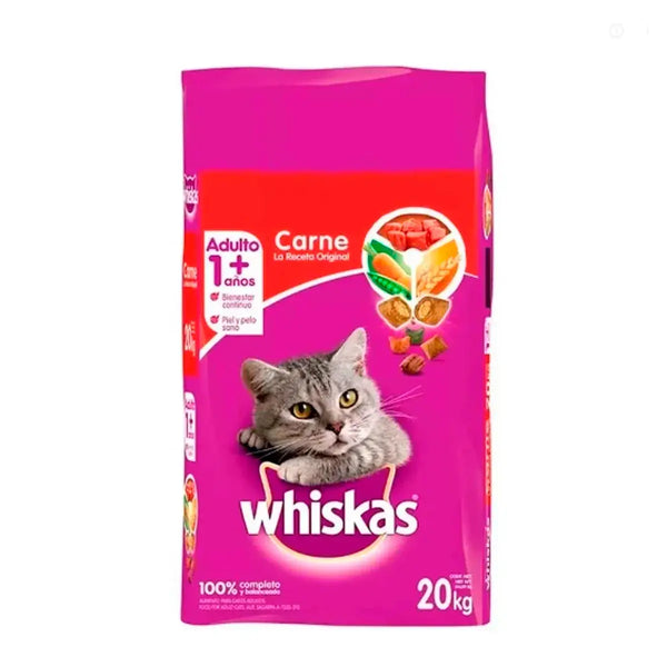 Alimento Para Gato Whiskas Adulto Carne 20 Kg