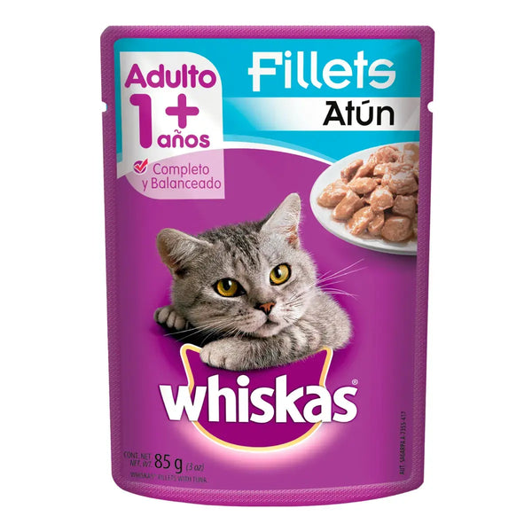 Sobre Alimento Húmedo Whiskas para Gato de atún 85 gr