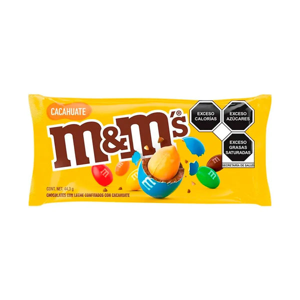 Chocolate Con Leche M&M's Con Cacahuate 44.3 Gr