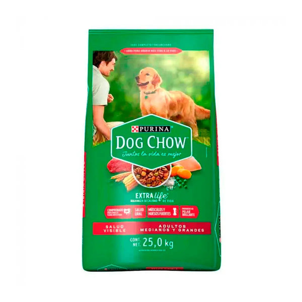 Alimento Para Perro Dog Chow Purina Adulto Razas Medianas y Grandes Bulto 25 Kg