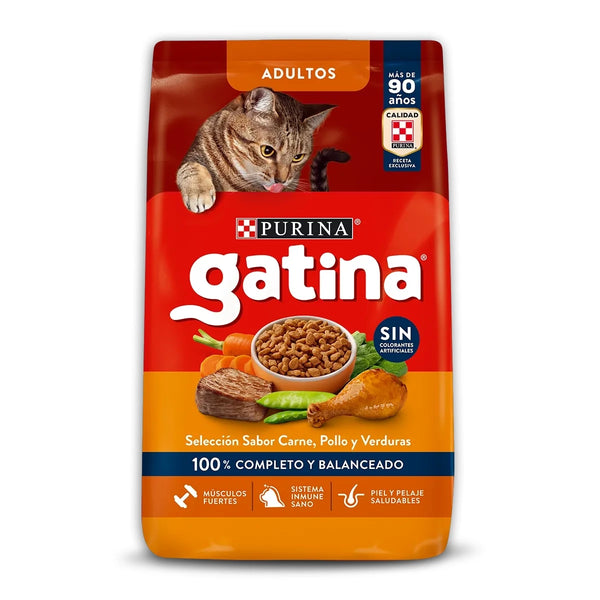 Alimento para Gato Purina Gatina Sabor Pollo y verduras 15 kg