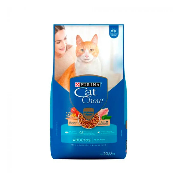 Alimento para Gato Adulto Purina Cat Chow Pescado Bulto con 20 Kg