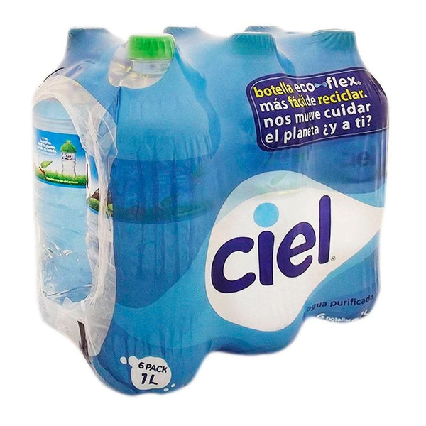 Agua Ciel 6 Pack de 1 L c/u