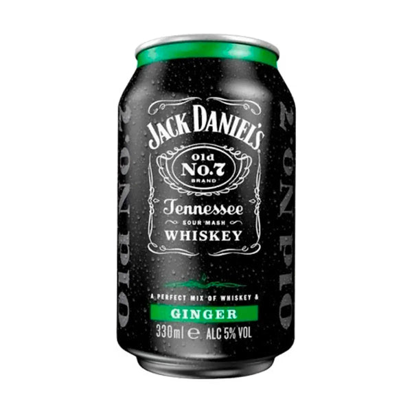 Bebida Alcohólica Preparada Jack Daniel's Con Ginger 350 Ml