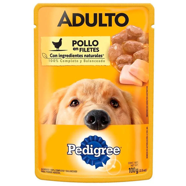 Alimento para Perro Pedigree Adulto Sobre Pouch Pollo 100gr