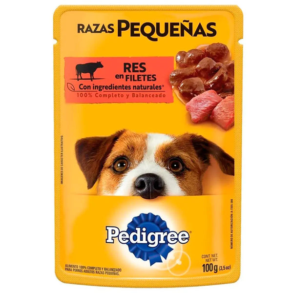 Alimento para Perro Pedigree Razas Pequeñas Sobre Pouch Res 100gr