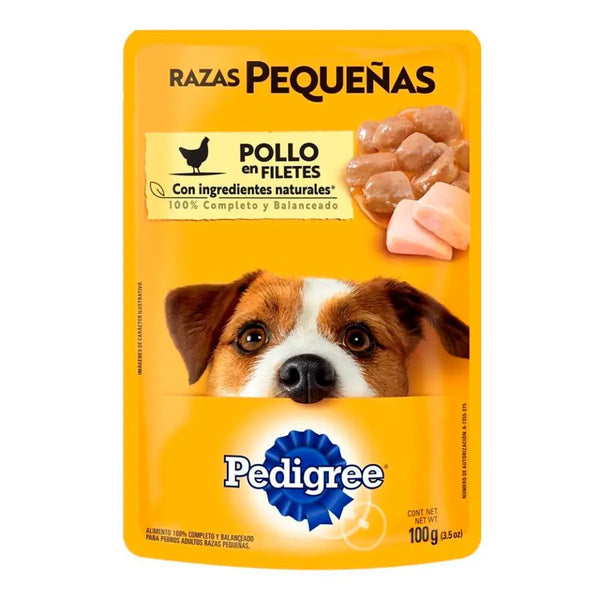 Alimento para Perro Pedigree Razas Pequeñas Sobre Pouch Pollo 100gr