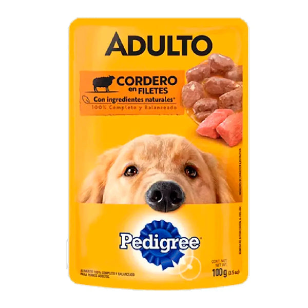 Alimento para Perro Pedigree Adulto Sobre Pouch Cordero 100gr