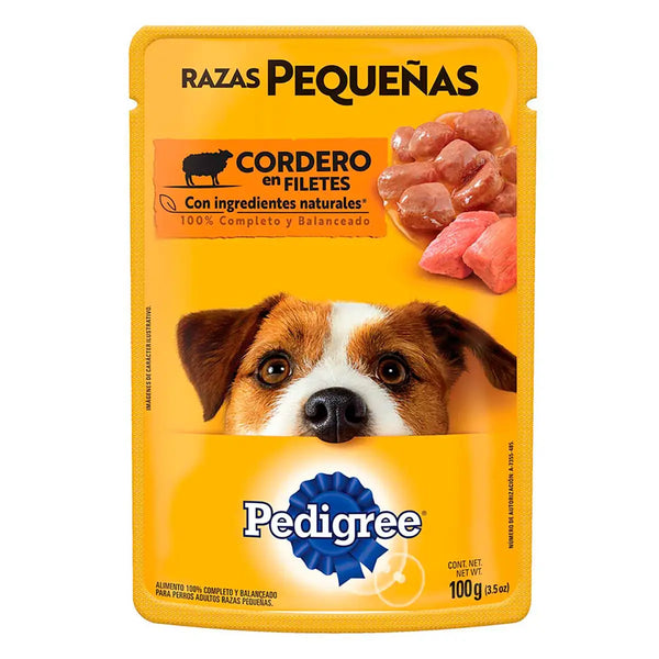 Alimento para Perro Pedigree Razas Pequeñas Sobre Pouch Cordero 100gr