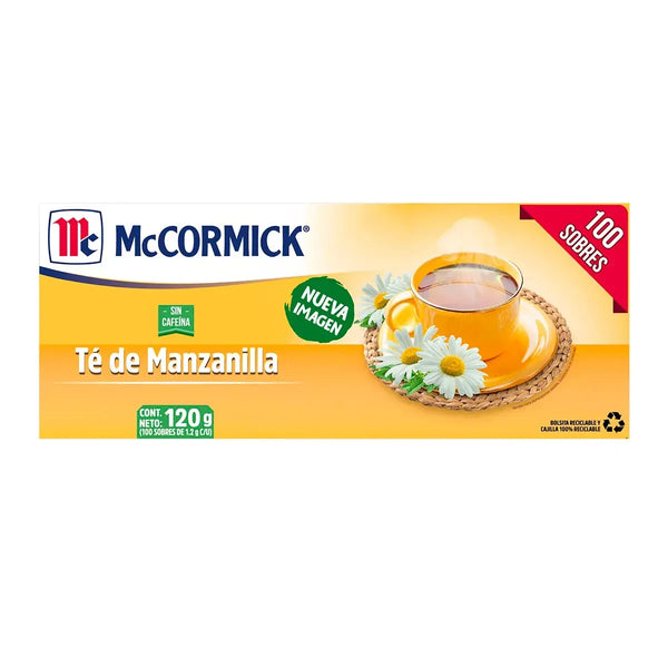 Té McCormick Manzanilla 100 sobres