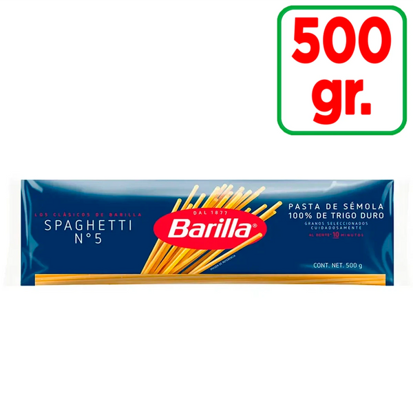 Pasta Barilla Spaghetti #5 500 gr.