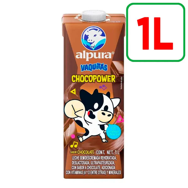 Leche Alpura Vaquitas Sabor Chocolate 1 Litro