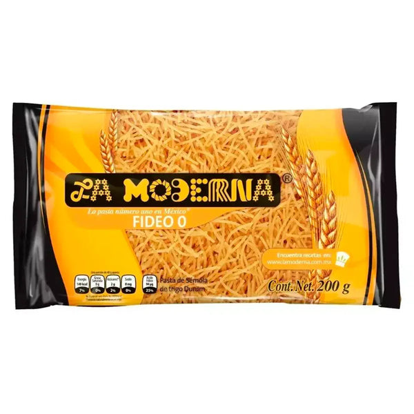 Pasta Para Sopa Fideo No. 0 La Moderna 200 Gr