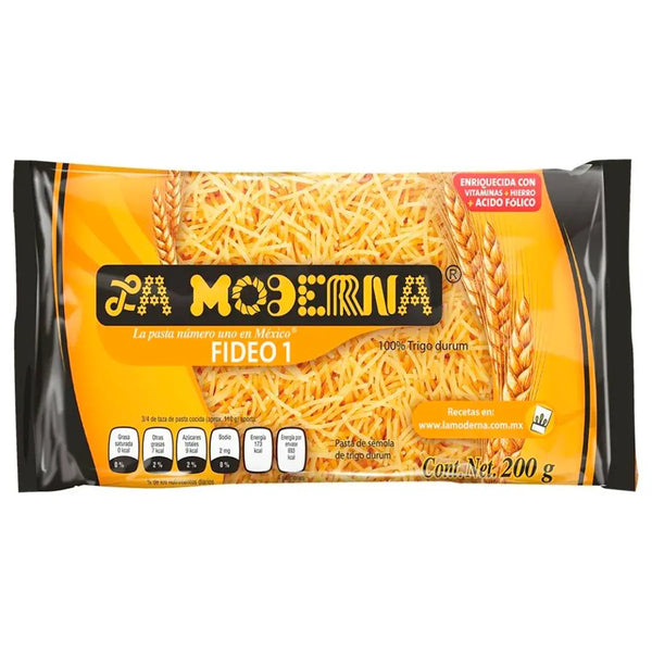 Pasta Para Sopa Fideo No. 1 La Moderna 200 Gr