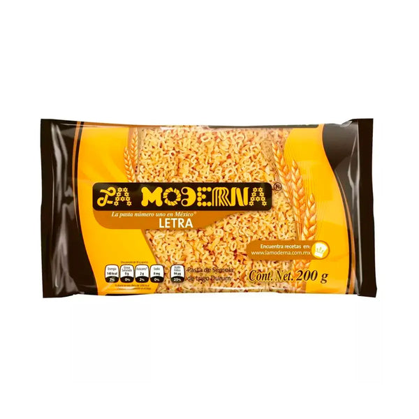 Pasta Para Sopa Letra La Moderna 200 Gr