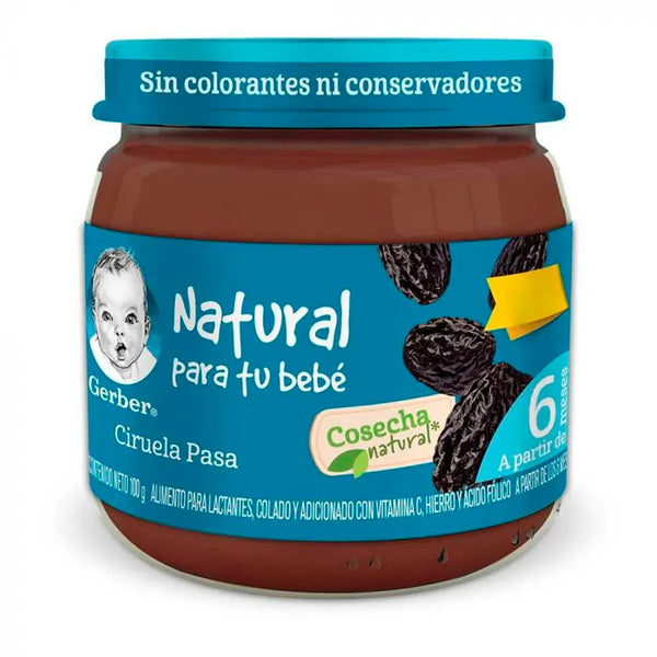 Gerber Etapa 2 Sabor Ciruela Pasa 100 Gr