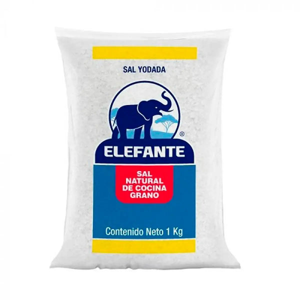 Bolsa de Sal de  Cocina Yodada Elefante 1 KG