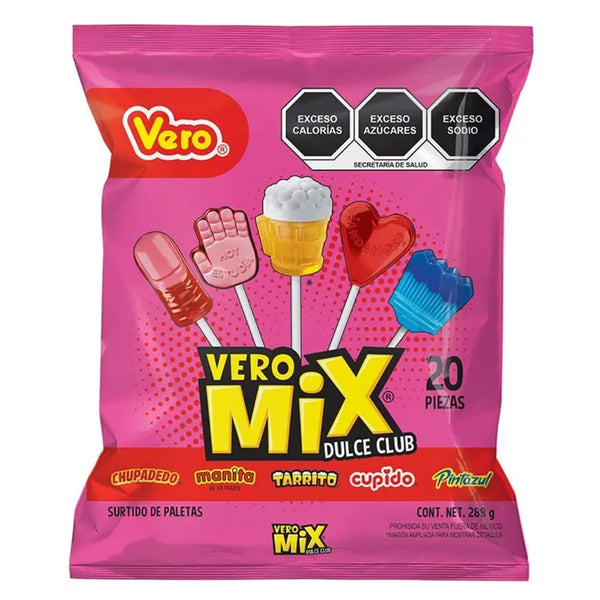 Paletas Vero Mix Dulce Club 20 Pzas