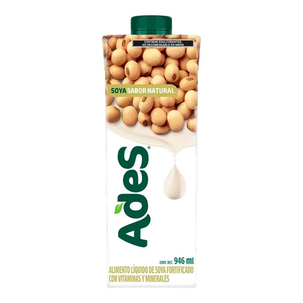 Ades Bebida De Soya Sabor Natural 946 Ml