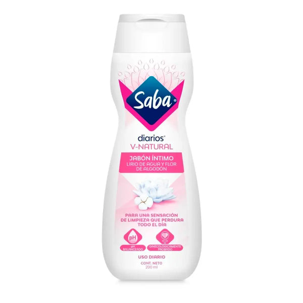 Jabón Líquido intimo Saba Natural de 200 ml