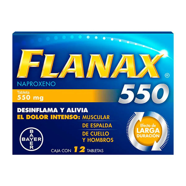 Flanax 550 Caja con 12 Tabletas