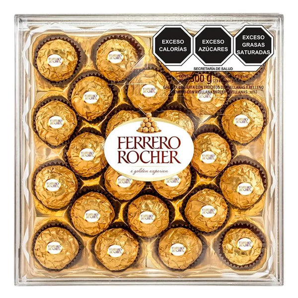 Caja de Chocolate Ferrero Rocher de 24 pzas