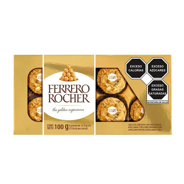 Caja de Chocolate Ferrero Rocher de 8 pzas