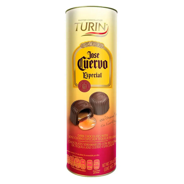 Tubo de Chocolates José Cuervo Turin 200 gr