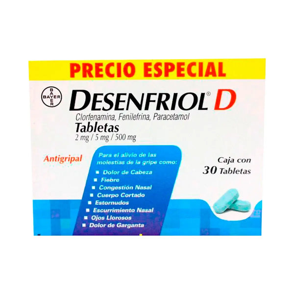 Desenfriol D Caja con 30 Tabletas