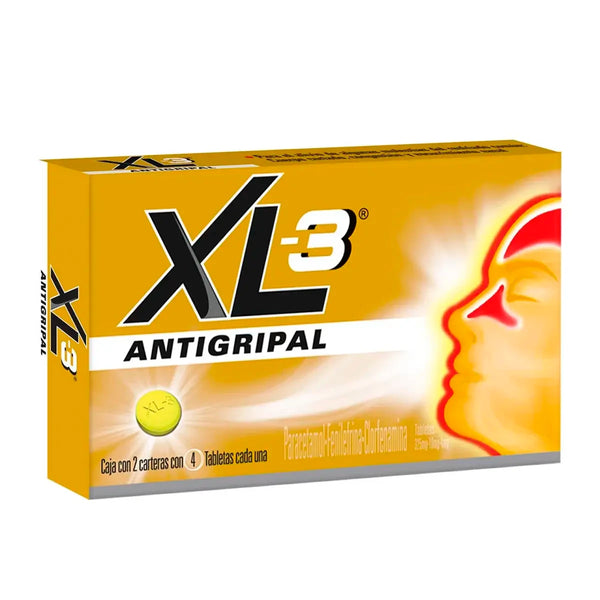 XL3 Antigripal Caja con 10 Tabletas