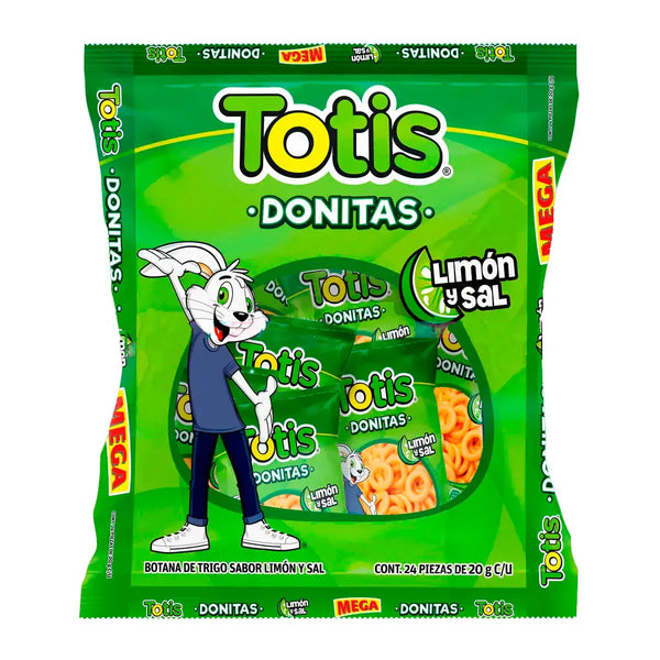 Totis Donitas Sal Y Limón 24 Piezas