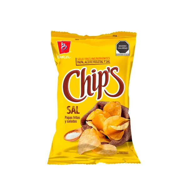 Papas Chips Fritas Y Saldas 170 Gr